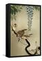 Sparrows and Wisteria-Koson Ohara-Framed Stretched Canvas