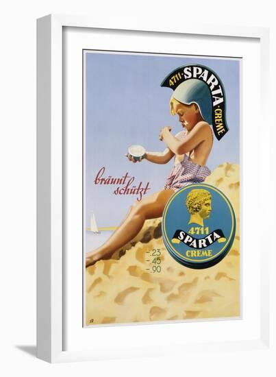 Sparta Creme Poster-null-Framed Giclee Print