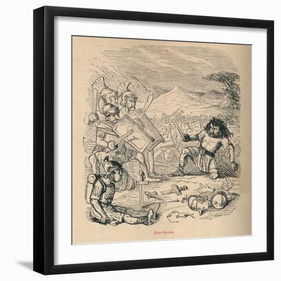 'Spartacus', 1852-John Leech-Framed Giclee Print