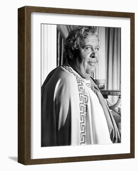 Spartacus by Stanley Kubrik with Charles Laughton, 1960 (b/w photo)-null-Framed Photo