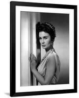 Spartacus by Stanley Kubrik with Jean Simmons, 1960 (b/w photo)-null-Framed Photo