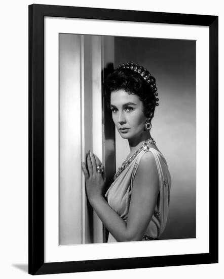 Spartacus by Stanley Kubrik with Jean Simmons, 1960 (b/w photo)-null-Framed Photo