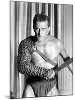 Spartacus by Stanley Kubrik with Kirk Douglas, 1960 (b/w photo)-null-Mounted Photo