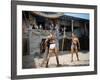 Spartacus by Stanley Kubrik with Kirk Douglas, 1960 (photo)-null-Framed Photo