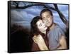 Spartacus by Stanley Kubrik with Kirk Douglas and Jean Simmons, 1960 (photo)-null-Framed Stretched Canvas