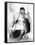 Spartacus by Stanley Kubrik with Peter Ustinov, 1960 (b/w photo)-null-Framed Stretched Canvas