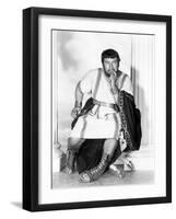 Spartacus by Stanley Kubrik with Peter Ustinov, 1960 (b/w photo)-null-Framed Photo