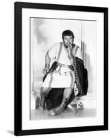 Spartacus by Stanley Kubrik with Peter Ustinov, 1960 (b/w photo)-null-Framed Photo