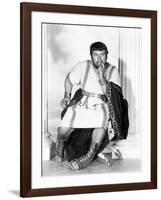 Spartacus by Stanley Kubrik with Peter Ustinov, 1960 (b/w photo)-null-Framed Photo