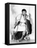 Spartacus by Stanley Kubrik with Peter Ustinov, 1960 (b/w photo)-null-Framed Stretched Canvas