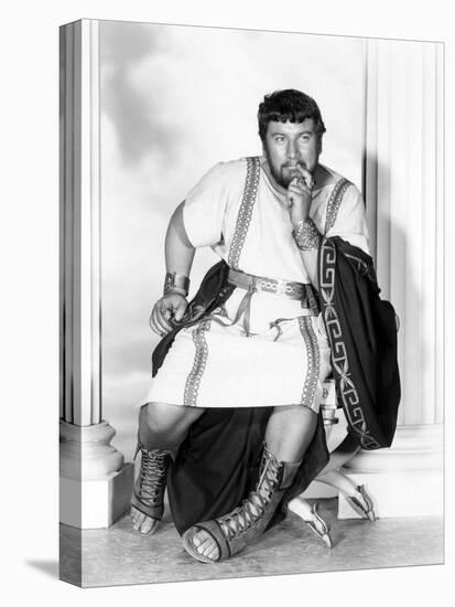 Spartacus by Stanley Kubrik with Peter Ustinov, 1960 (b/w photo)-null-Stretched Canvas
