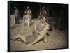 Spartacus by Stanley Kubrik with Tony Curtis and Kirk Douglas, 1960 (photo)-null-Framed Stretched Canvas