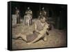 Spartacus by Stanley Kubrik with Tony Curtis and Kirk Douglas, 1960 (photo)-null-Framed Stretched Canvas