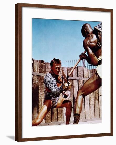 Spartacus, Kirk Douglas, Woody Strode, 1960-null-Framed Photo