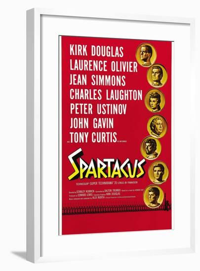 Spartacus: Rebel Against Rome, 1960, "Spartacus" Directed by Stanley Kubrick-null-Framed Giclee Print