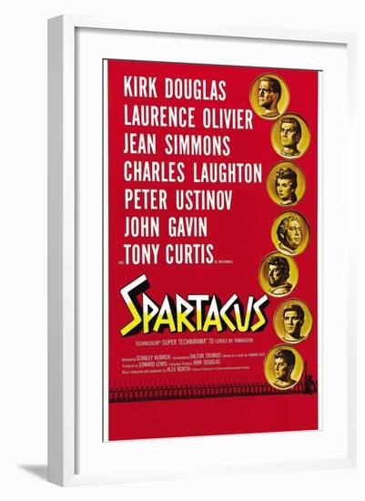 Spartacus: Rebel Against Rome, 1960, "Spartacus" Directed by Stanley Kubrick-null-Framed Giclee Print