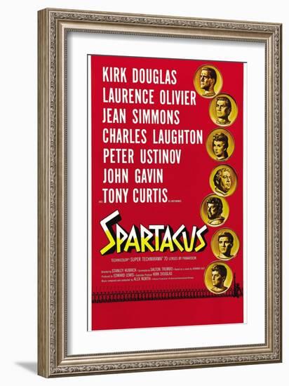 Spartacus: Rebel Against Rome, 1960, "Spartacus" Directed by Stanley Kubrick-null-Framed Giclee Print