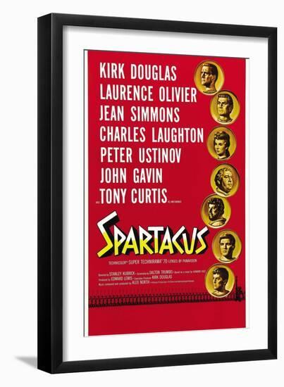 Spartacus: Rebel Against Rome, 1960, "Spartacus" Directed by Stanley Kubrick-null-Framed Giclee Print
