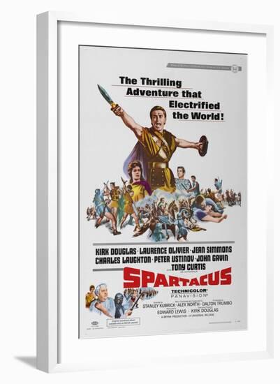 Spartacus: Rebel Against Rome, 1960 "Spartacus" Directed by Stanley Kubrick-null-Framed Giclee Print