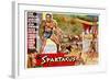 Spartacus, (Top Left): Kirk Douglas, (Belgium Poster Art), 1960-null-Framed Art Print