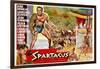 Spartacus, (Top Left): Kirk Douglas, (Belgium Poster Art), 1960-null-Framed Art Print