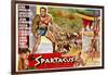 Spartacus, (Top Left): Kirk Douglas, (Belgium Poster Art), 1960-null-Framed Art Print