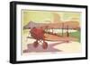 Spartan Biplane-null-Framed Art Print