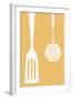 Spatula and Skimmer - Letterpress-Lantern Press-Framed Art Print