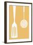 Spatula and Skimmer - Letterpress-Lantern Press-Framed Art Print