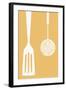 Spatula and Skimmer - Letterpress-Lantern Press-Framed Art Print