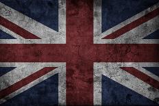 Grunge Uk National Flag-Spaxia-Mounted Art Print