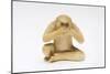 Speak No Evil, One of the Three Wise Monkeys-Japanese School-Mounted Giclee Print