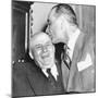 Speaker Sam Rayburn Gets a Kiss on the Head from Senate Majority Leader Lyndon Johnson-null-Mounted Photo