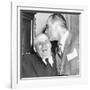 Speaker Sam Rayburn Gets a Kiss on the Head from Senate Majority Leader Lyndon Johnson-null-Framed Photo