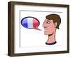 Speaking French - illustration-Neale Osborne-Framed Giclee Print