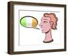 Speaking Gaelic - illustration-Neale Osborne-Framed Giclee Print