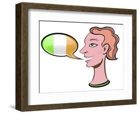 Speaking Gaelic - illustration-Neale Osborne-Framed Giclee Print