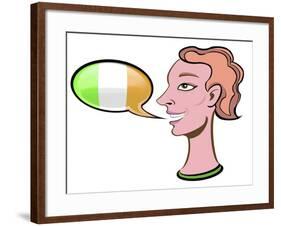 Speaking Gaelic - illustration-Neale Osborne-Framed Giclee Print