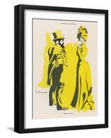 Speaking Ill of the Absent-G. Kienerk-Framed Art Print