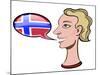 Speaking Norwegian - illustration-Neale Osborne-Mounted Giclee Print