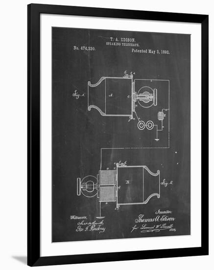 Speaking Telegraph Patent-null-Framed Art Print