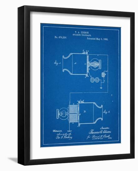 Speaking Telegraph Patent-null-Framed Art Print