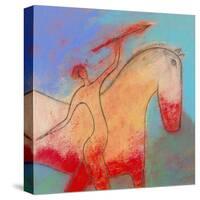 Spear Beside a Horse-Marie Bertrand-Stretched Canvas