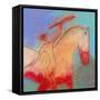 Spear Beside a Horse-Marie Bertrand-Framed Stretched Canvas