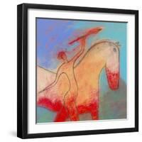 Spear Beside a Horse-Marie Bertrand-Framed Giclee Print