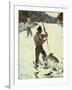 Spear Fishing, 1928 (Watercolour on Paper)-Frank Weston Benson-Framed Giclee Print