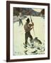 Spear Fishing, 1928 (Watercolour on Paper)-Frank Weston Benson-Framed Giclee Print