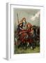'Spear in Hand, Boadicea Led Them to Attack', Illustration from 'Heroes and Heroines of English…-Gordon Frederick Browne-Framed Giclee Print