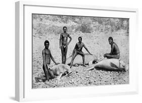 Speared Manatee, North-West Australia, 1922-null-Framed Giclee Print