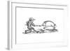 Spearing a Boar, 14th Century-null-Framed Giclee Print